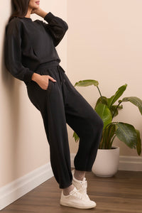 Black Travel Jogger