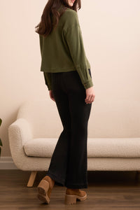 Spruce Cropped Waffle Knit Shacket
