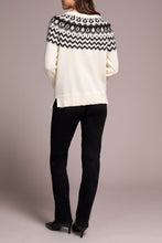 Load image into Gallery viewer, Cream &amp; Black Beaded Sweater
