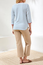 Load image into Gallery viewer, Royal Blue Nautical Striped Whipstitch 3/4 Sleeve
