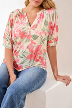 Load image into Gallery viewer, Canvas Printed V-Neck Blouse
