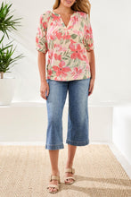 Load image into Gallery viewer, Canvas Printed V-Neck Blouse
