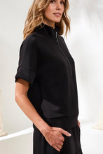 Load image into Gallery viewer, Techo Lux Zip Short Sleeve Top
