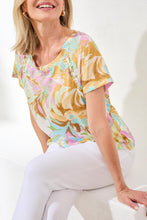 Load image into Gallery viewer, Wisteria Scoop Neck Printed Tee
