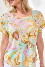 Load image into Gallery viewer, Wisteria Scoop Neck Printed Tee
