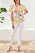 Load image into Gallery viewer, Wisteria Scoop Neck Printed Tee
