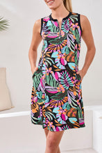Load image into Gallery viewer, Tropical Printed Sleeveless Sport Dress
