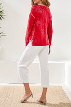 Load image into Gallery viewer, Gardenia Lightweight Cotton V-Neck Sweater
