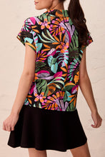 Load image into Gallery viewer, Tropical 1/4 Zip Dolman Polo
