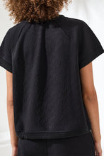 Load image into Gallery viewer, Black Raised Diamond Printed Tee
