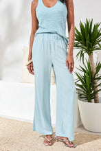 Load image into Gallery viewer, Light Aqua Sky Pull On Ankle Pant
