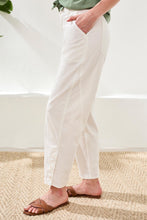 Load image into Gallery viewer, White Modified Barrel Leg Pant
