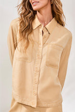 Load image into Gallery viewer, Flowy Oversized Blouse In Croissant
