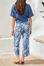 Load image into Gallery viewer, TF- Seaside Blue Printed Front Pocket Pant

