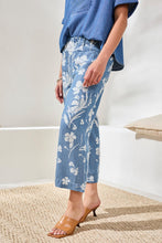 Load image into Gallery viewer, TF- Seaside Blue Printed Front Pocket Pant

