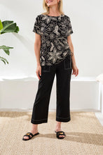Load image into Gallery viewer, Quartz Printed Top W Side Ruching
