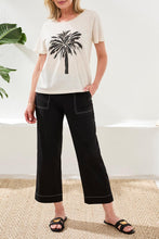Load image into Gallery viewer, Canvas Cotton Tee W Palm Tree
