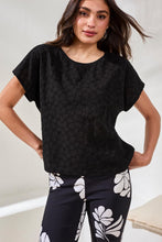 Load image into Gallery viewer, Black Eyelet Tee
