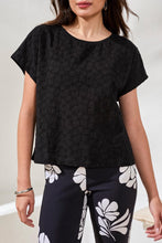 Load image into Gallery viewer, Black Eyelet Tee
