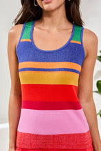 Load image into Gallery viewer, Mojito Multi Stripe Sweater Cami
