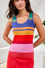 Load image into Gallery viewer, Mojito Multi Stripe Sweater Cami
