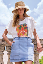 Load image into Gallery viewer, Palm Tree Graphic Cotton Tee

