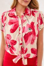 Load image into Gallery viewer, Tie Front Short Sleeve Blouse
