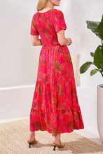 Load image into Gallery viewer, Sangria Printed Ruched Dress
