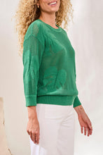 Load image into Gallery viewer, Palm Leaf Printed Knit Sweater
