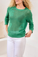Load image into Gallery viewer, Palm Leaf Printed Knit Sweater
