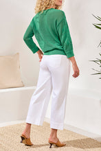Load image into Gallery viewer, Palm Leaf Printed Knit Sweater
