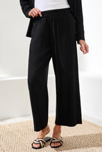 Load image into Gallery viewer, Black Pull On Ankle Pant
