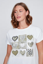 Load image into Gallery viewer, Khaki Heart Cotton Graphic Tee
