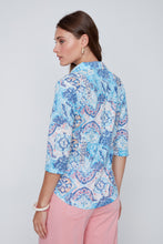 Load image into Gallery viewer, Blue Paisley Printed Blouse
