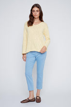 Load image into Gallery viewer, Lemon Yellow Cotton Knit Sweater
