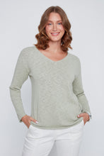 Load image into Gallery viewer, Olive Cotton Knit Sweater
