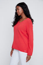 Load image into Gallery viewer, Red Cotton Knit Sweater
