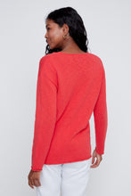 Load image into Gallery viewer, Red Cotton Knit Sweater
