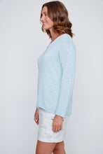 Load image into Gallery viewer, Sky Blue Cotton Knit Sweater
