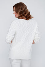 Load image into Gallery viewer, White Cotton Knit Sweater
