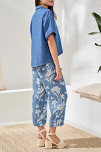 Load image into Gallery viewer, "Denim" Flowy Popover Blouse
