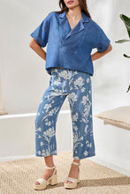 Load image into Gallery viewer, "Denim" Flowy Popover Blouse
