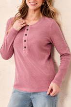 Load image into Gallery viewer, Nostalgia Long Sleeve Henley
