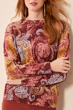 Load image into Gallery viewer, Henna Printed Mockneck Sweater
