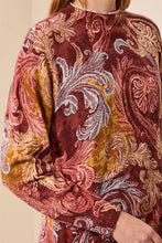 Load image into Gallery viewer, Henna Printed Mockneck Sweater
