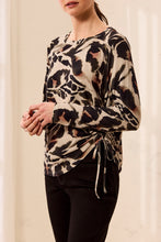 Load image into Gallery viewer, Dry Sand Printed Long Sleeve W Ruching

