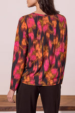 Load image into Gallery viewer, Cedar Printed Long Sleeve W Ruching
