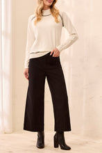 Load image into Gallery viewer, Black High Rise Comfort Stretch Palazzo Pant

