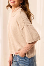 Load image into Gallery viewer, H. Pashmina Short Sleeve Knit Sweater
