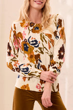 Load image into Gallery viewer, Stellar Printed Cotton Cable Knit Sweater
